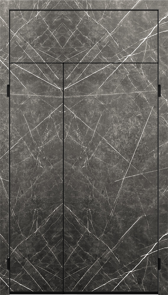 Экошпон гладкая Мрамор графит Zero p ОСФБВ